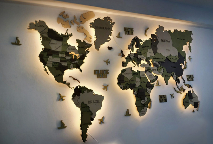 All world maps