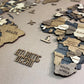 3D Multilayer wooden world map color Soulmar