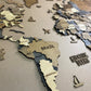 3D Multilayer wooden world map color Soulmar