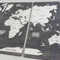 Wooden World Map Panel 1 for Wall with LED Lighting