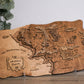 Middle-earth Wooden Map, 3D Wall Art, Lord of the Rings Inspired Decor, Hobbitcore Gift, 19.7"x11.4" Fantasy Map for Tolkien Fans