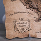 Middle-earth Wooden Map, 3D Wall Art, Lord of the Rings Inspired Decor, Hobbitcore Gift, 19.7"x11.4" Fantasy Map for Tolkien Fans