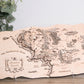 Middle-earth Wooden Map, 3D Wall Art, Lord of the Rings Inspired Decor, Hobbitcore Gift, 19.7"x11.4" Fantasy Map for Tolkien Fans. Natural color