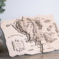 Middle-earth Wooden Map, 3D Wall Art, Lord of the Rings Inspired Decor, Hobbitcore Gift, 19.7"x11.4" Fantasy Map for Tolkien Fans