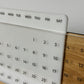 Universal Wooden Desk Calendar with Acrylic, Natural Silver Bark Wood