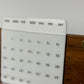 Universal Wooden Desk Calendar with Acrylic, Natural Walnut Wood