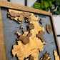 Game of Thrones map, in Prime color, measures 50x30 cm