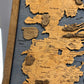 Game of Thrones map, in Prime color, measures 50x30 cm