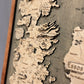 Game of Thrones map, in Bloom color, measures 50x30 cm