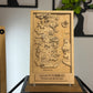 Game of Thrones map, in Natural color, measures 50x30 cm