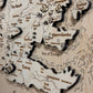 Game of Thrones map, in Natural color, measures 50x30 cm