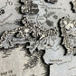 The Middle-earth map, in Grey color, 50x28 cm