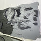 The Middle-earth map, in Black&Grey color, 50x28 cm