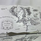 The Middle-earth map, in White color, 50x28 cm