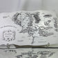 The Middle-earth map, in White color, 50x28 cm