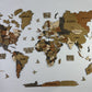 3D Multilayer world map color Classic